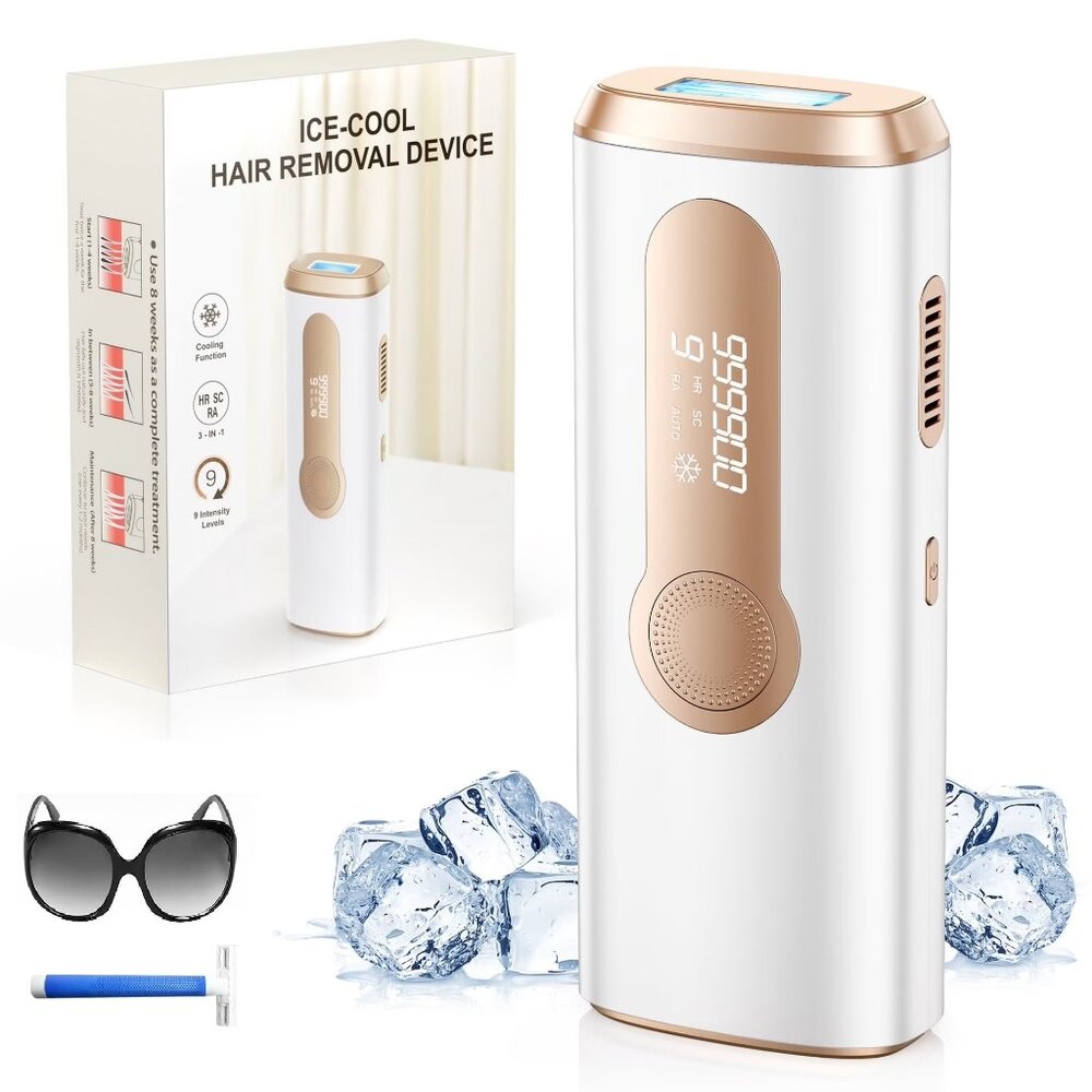 IPL Laser Hair Removal Handheld With Cooling Feature